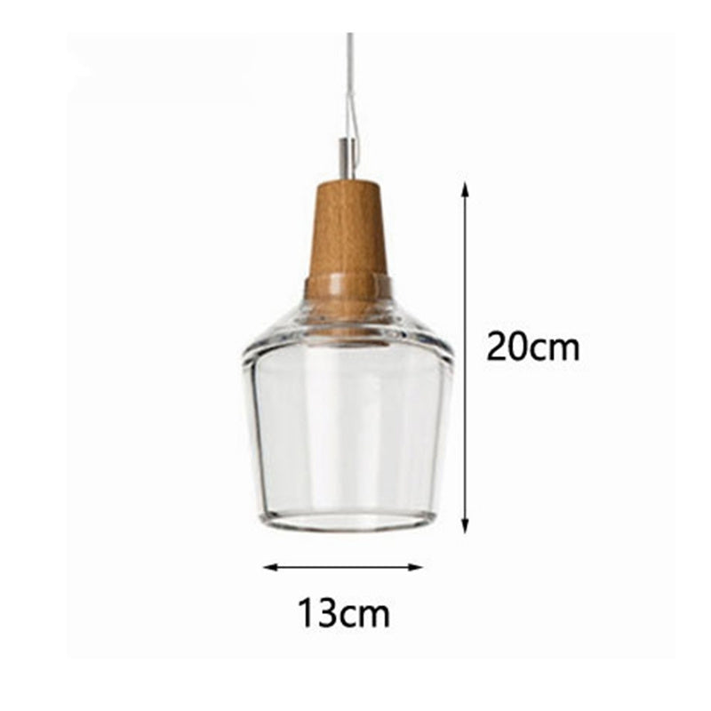Hängelampe aus Holz und Glas – modernes Design für stilvolle Räume