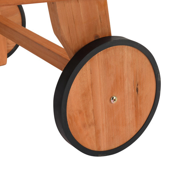 Gartenliege aus Massivholz Kiefer mit Rollen