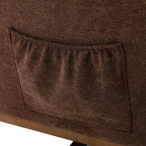 Relax-Schaukelstuhl mit hohem Rücken & Seitentasche