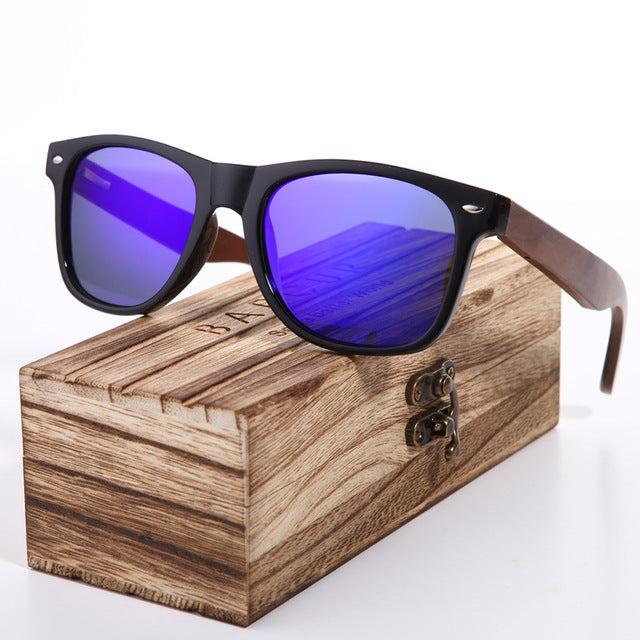 Polarisierte Holz-Sonnenbrille für Herren – stilvoller Schutz mit natürlichem Look
