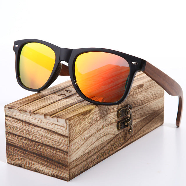 Polarisierte Holz-Sonnenbrille für Herren – stilvoller Schutz mit natürlichem Look