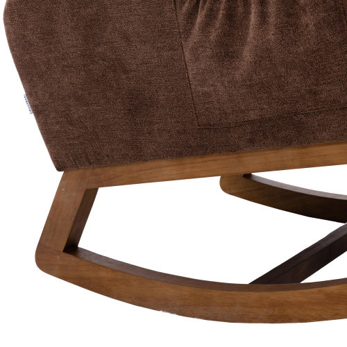 Relax-Schaukelstuhl mit hohem Rücken & Seitentasche